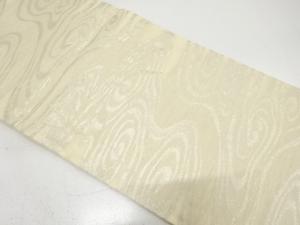 紗　観世水模様織り出し　袋帯